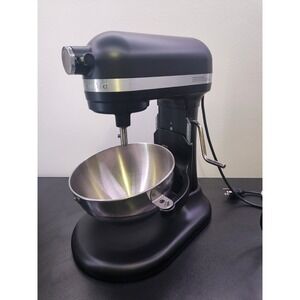 KitchenAid KSM55SJSXBM  5.5 Quart Bowl Lift Stand Mixer Matte Black Tested Works